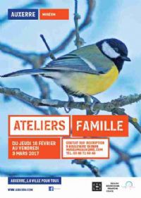 Ateliers Famille Vacances d'Hiver. Du 16 février au 3 mars 2017 à AUXERRE. Yonne.  14H00